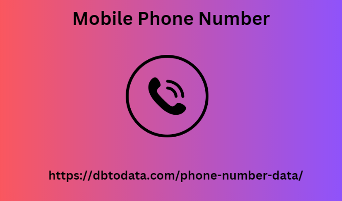 Mobile phone number 1