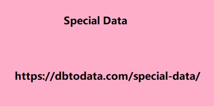 Special Data